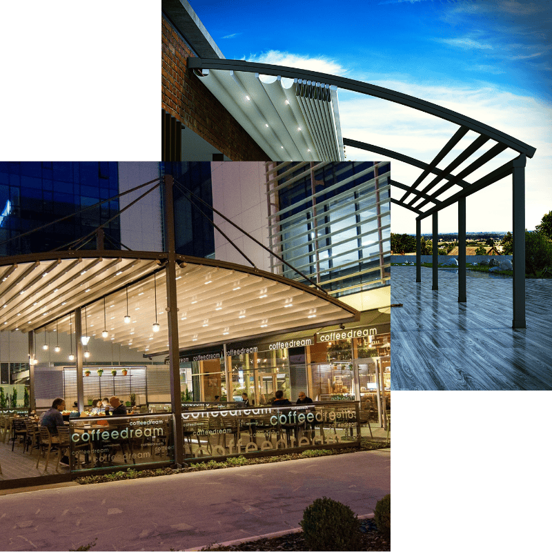 retractable-curved-pergola retractable curved pergola